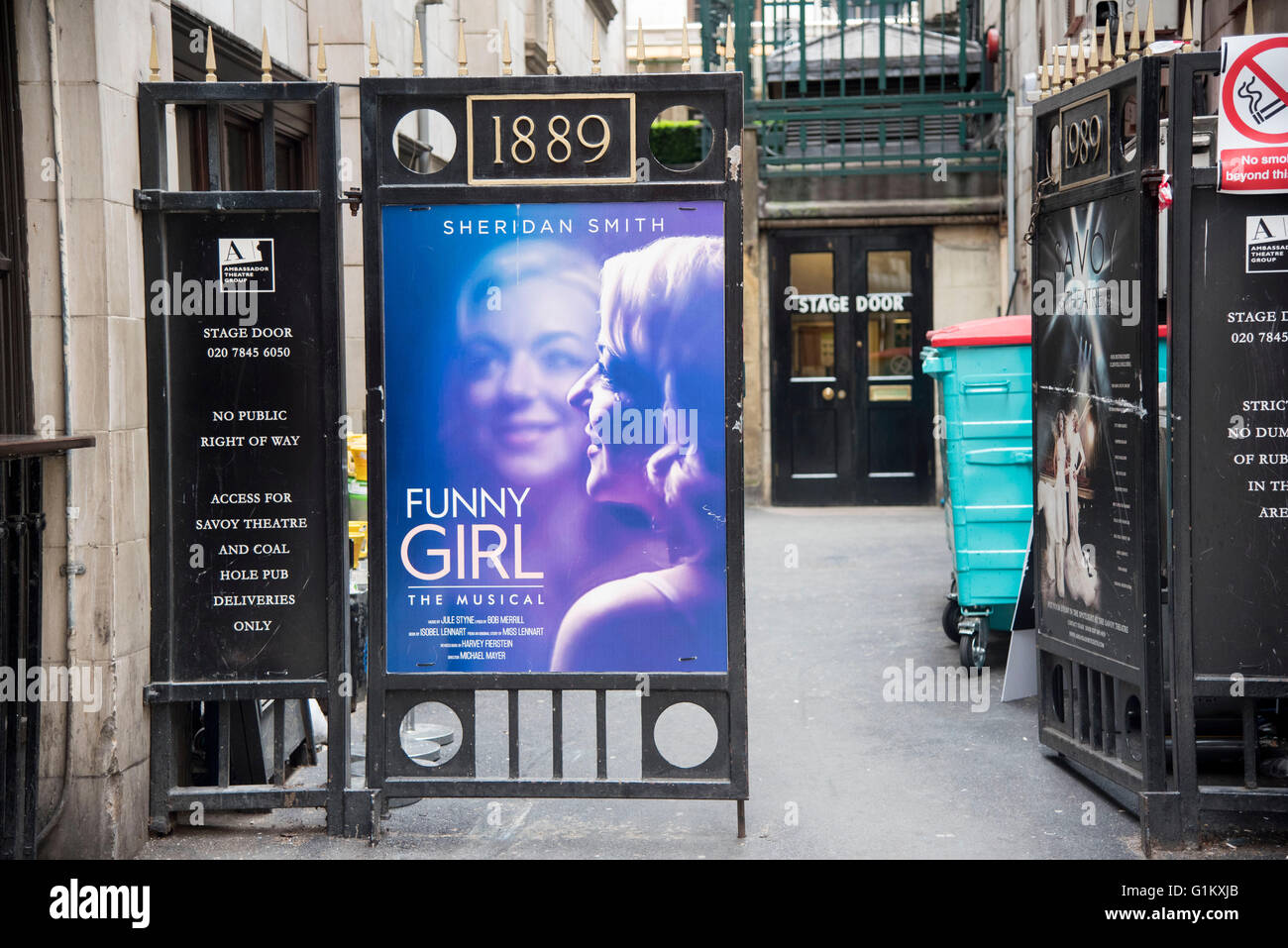 Funny Girl Savoy Theatre Sheridan Smith poster GV Foto Stock
