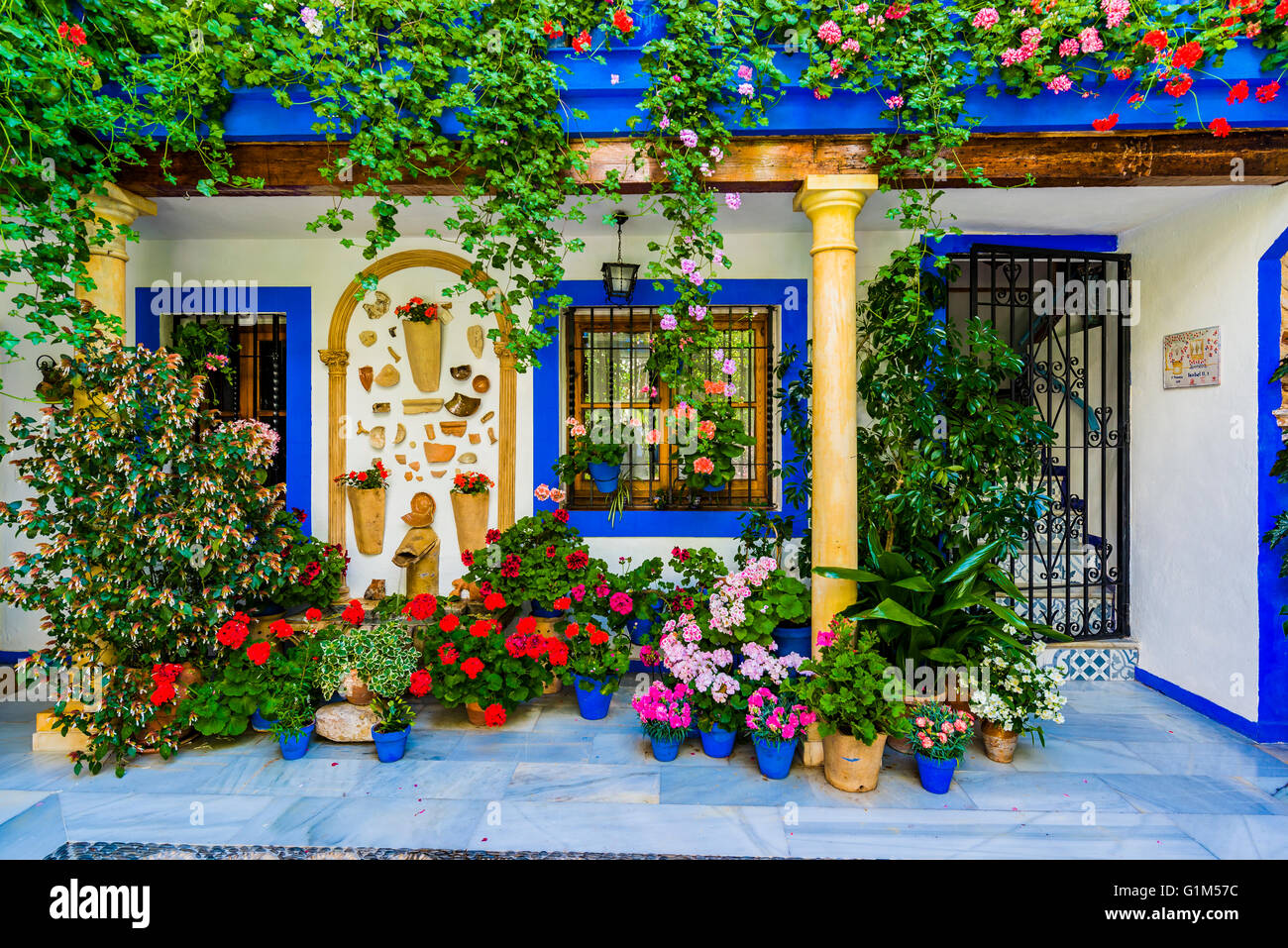 Festa dei cortili di Cordoba 2016 - La Fiesta de Los Patios de Córdoba. Foto Stock