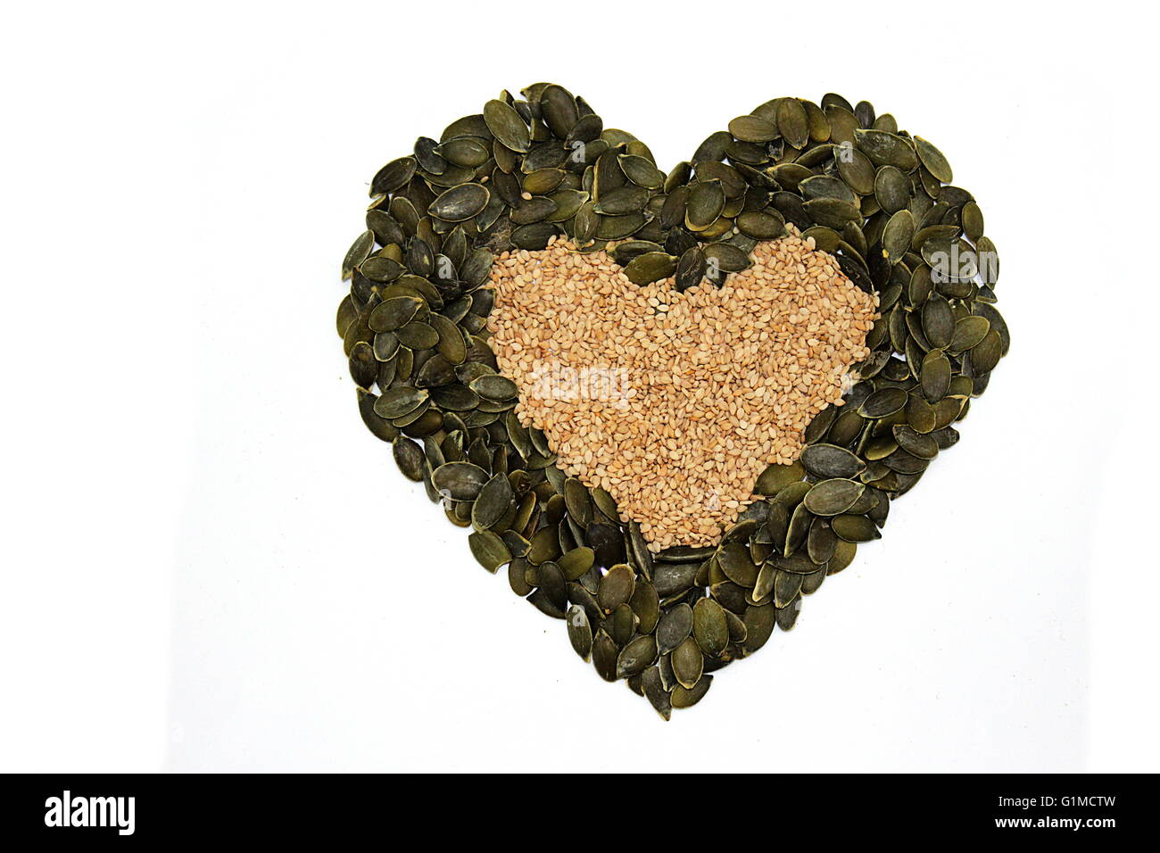 Semi di amore cuore Foto Stock