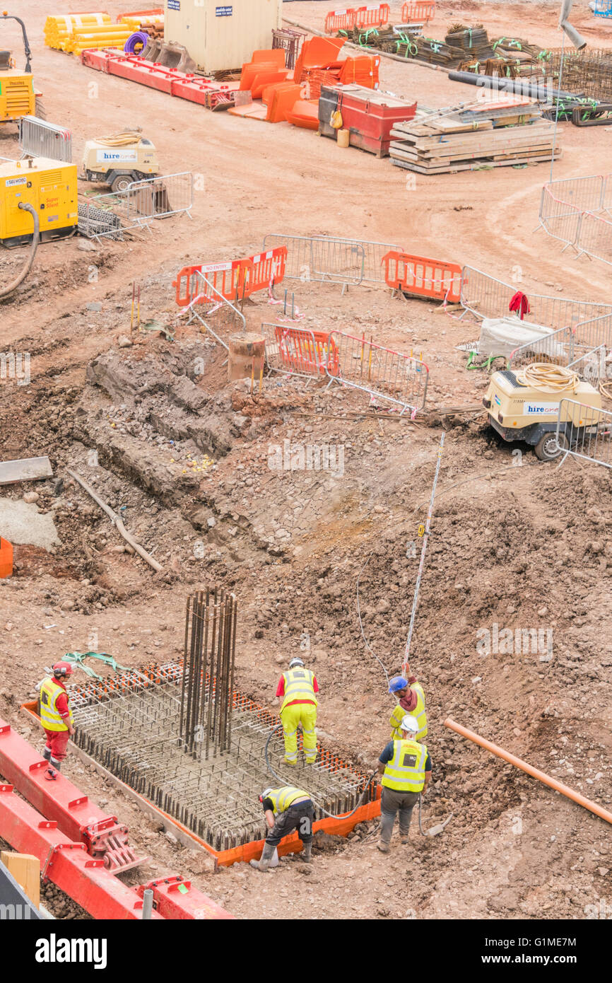 BBC Cymru/Wales sedi centrali in costruzione PHILLIP ROBERTS Foto Stock