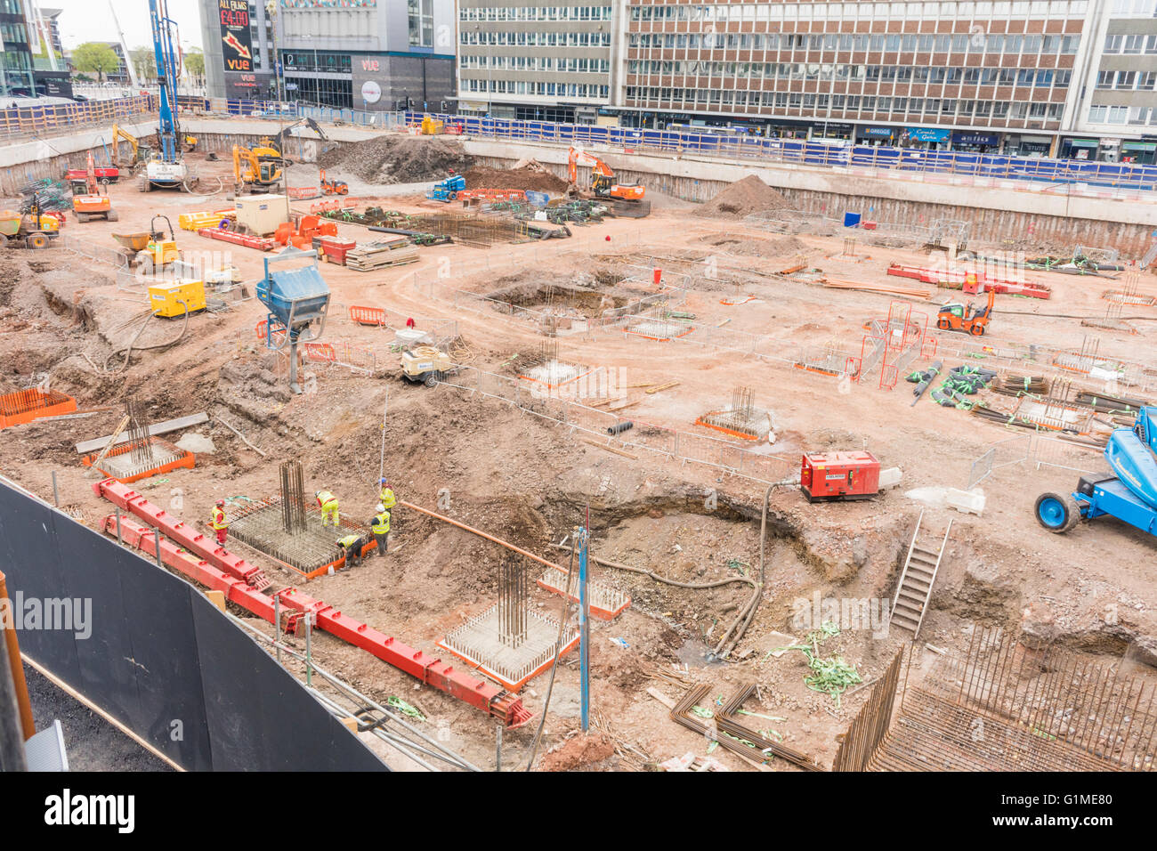 BBC Cymru/Wales sedi centrali in costruzione PHILLIP ROBERTS Foto Stock