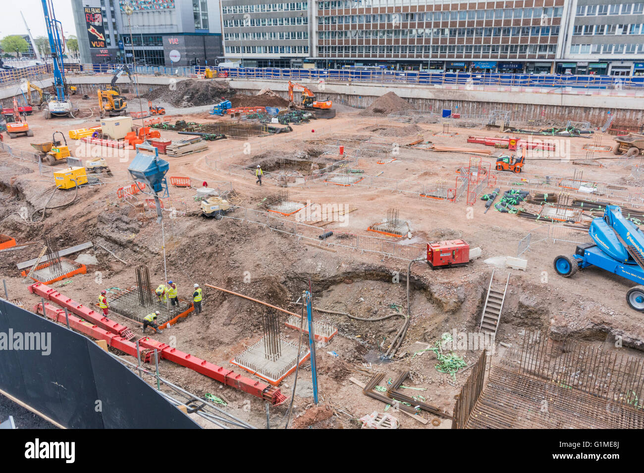 BBC Cymru/Wales sedi centrali in costruzione PHILLIP ROBERTS Foto Stock