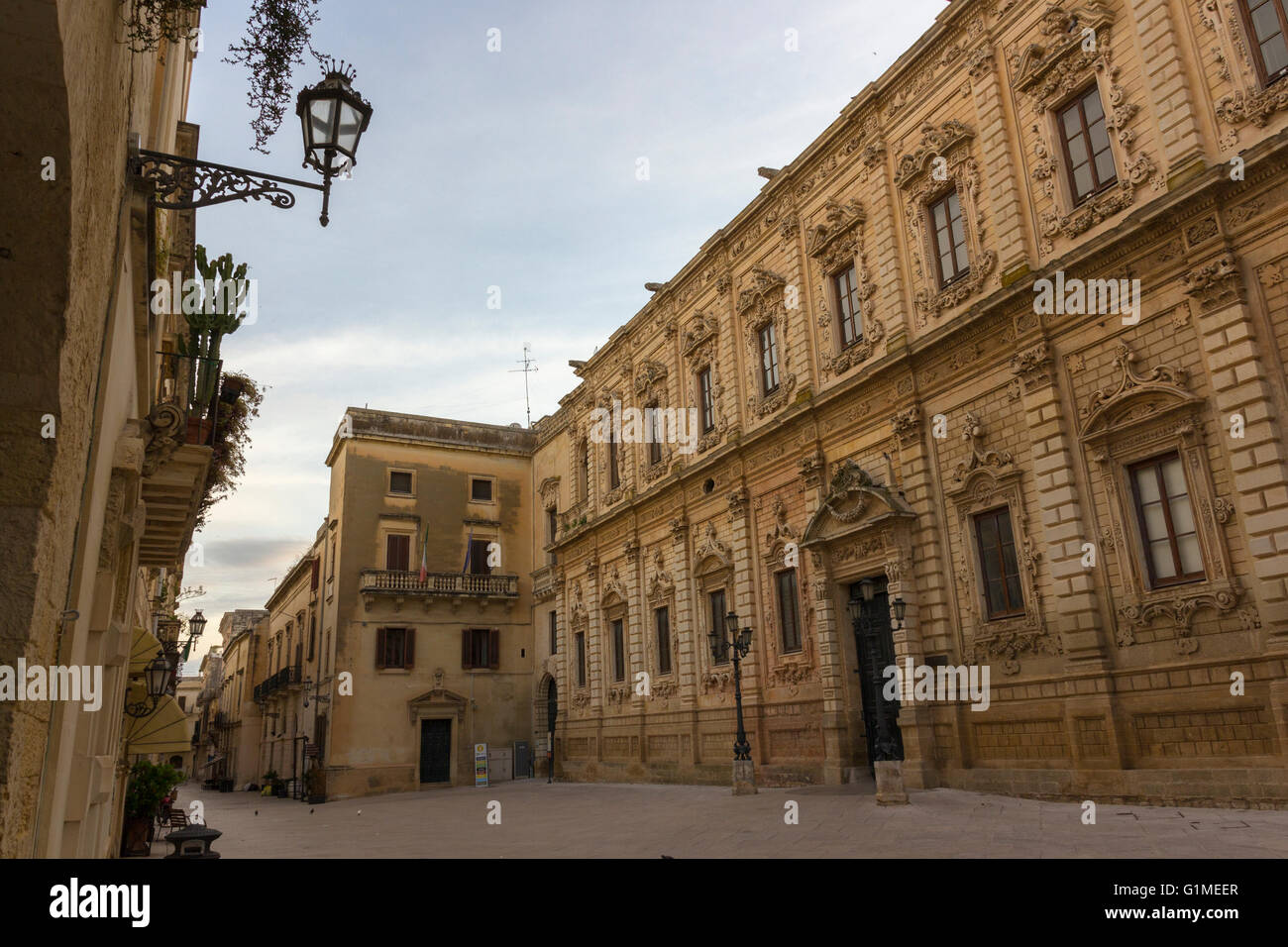 La città di lecce Celestino palazzo in stile barocco Foto Stock