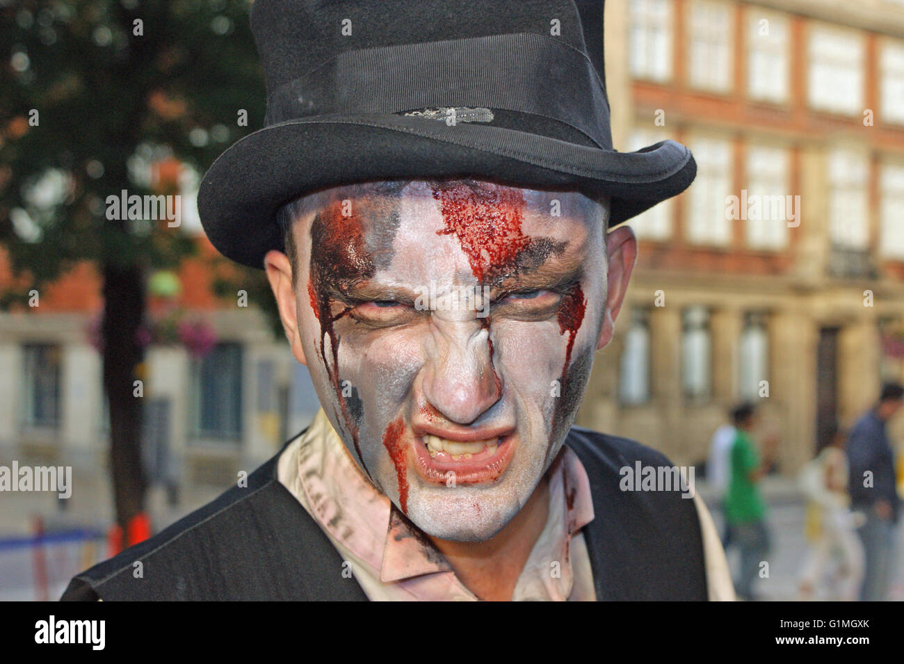 Orrore compongono di " morti viventi", horror di Londra, Halloween in anticipo Foto Stock