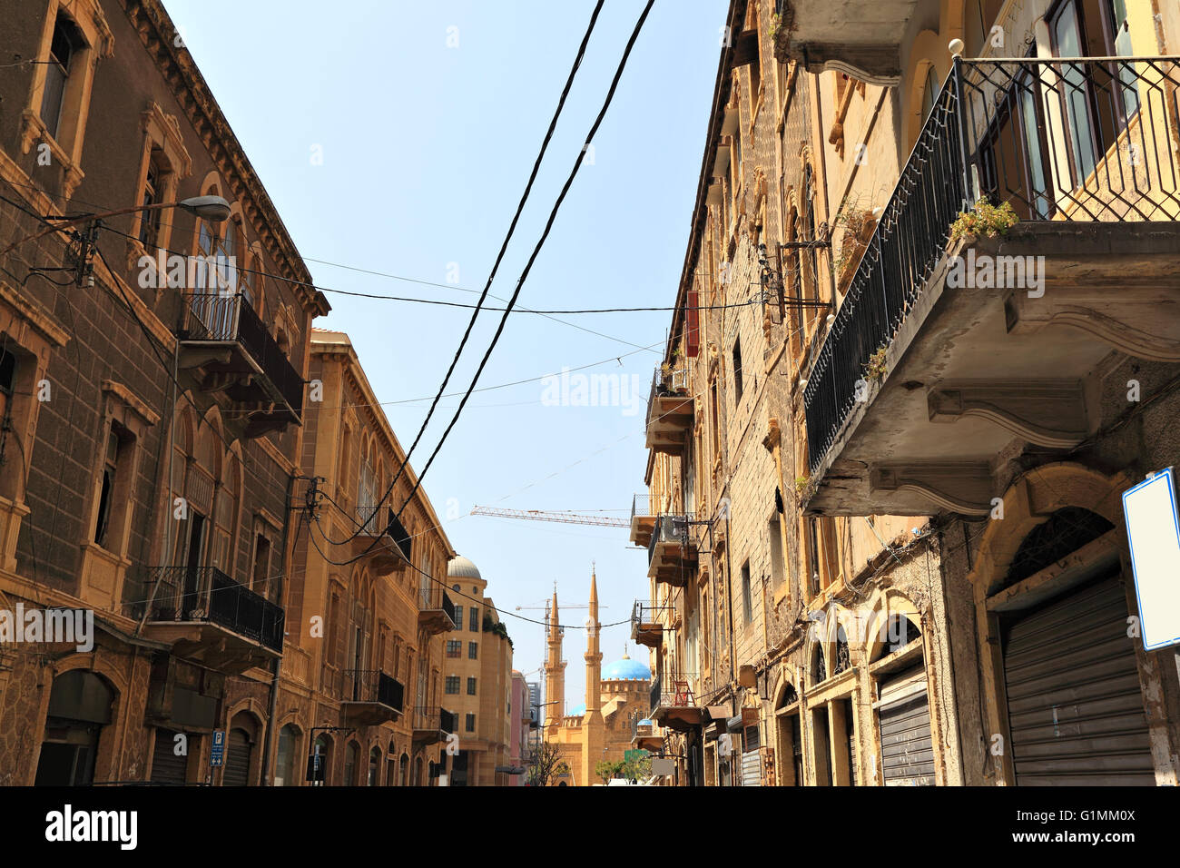 Architettura di Beirut Foto Stock