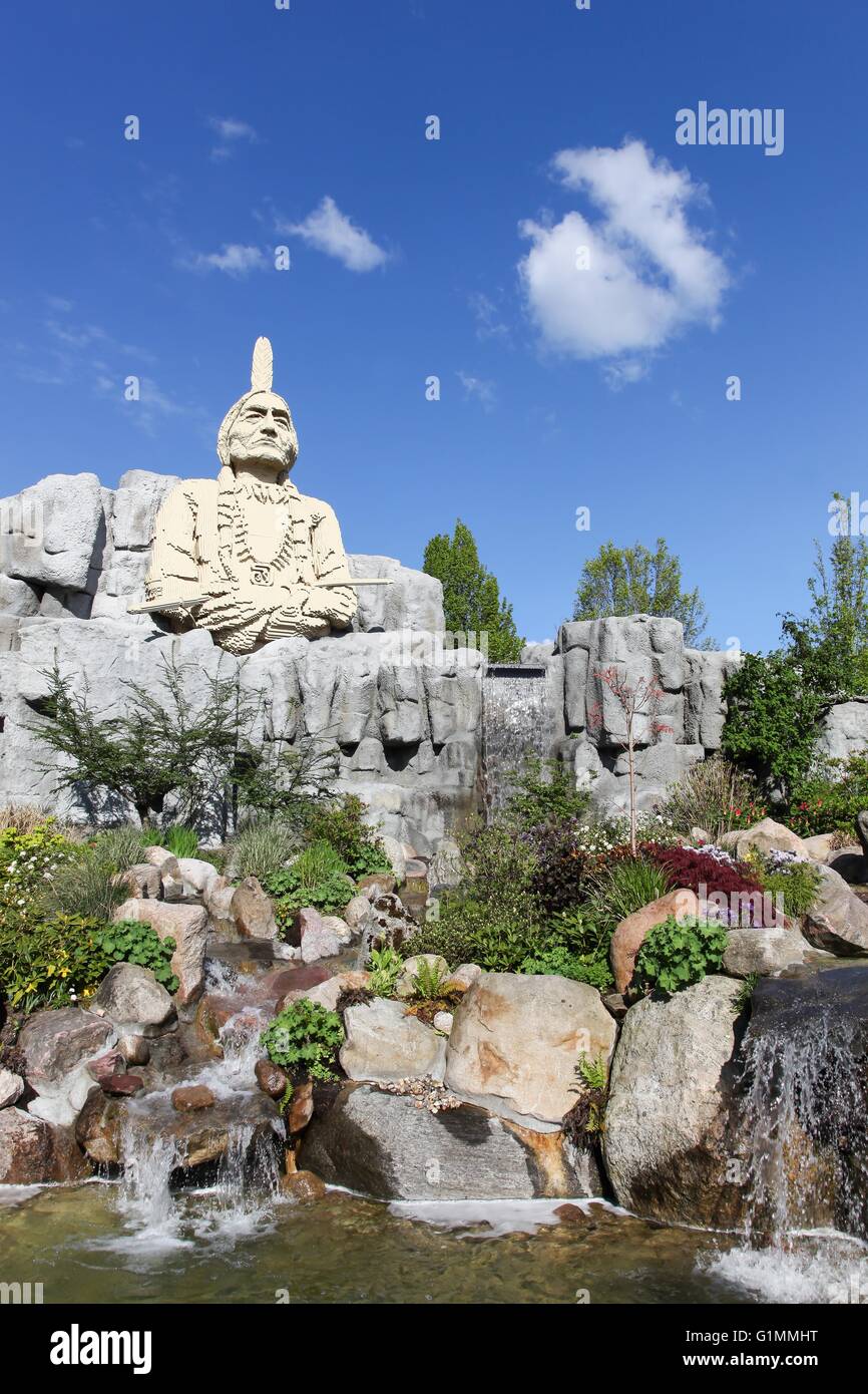 Il parco Legoland a Billund in Danimarca Foto Stock