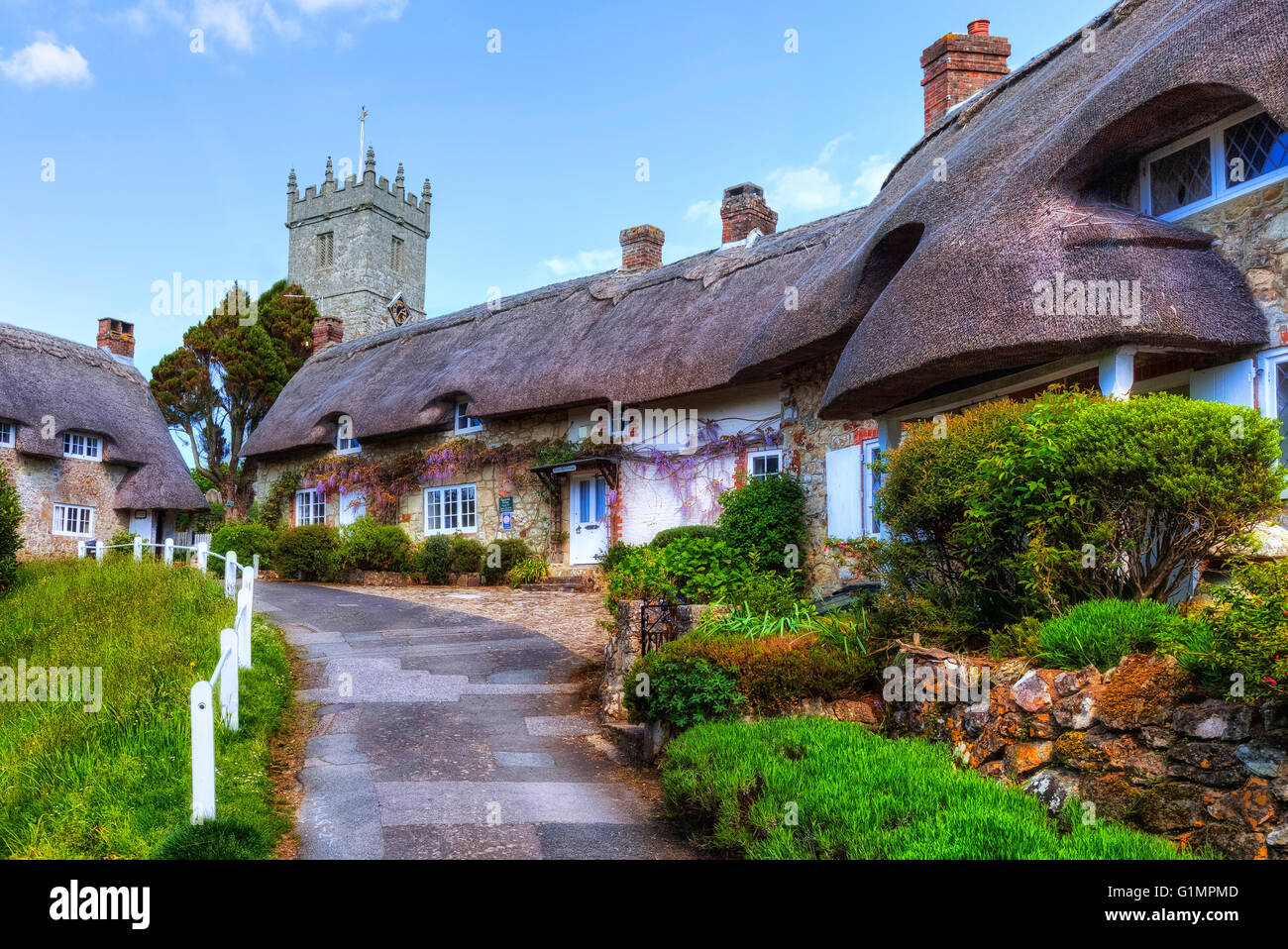Godshill, Isle of Wight, Hampshire, Inghilterra, Regno Unito Foto Stock