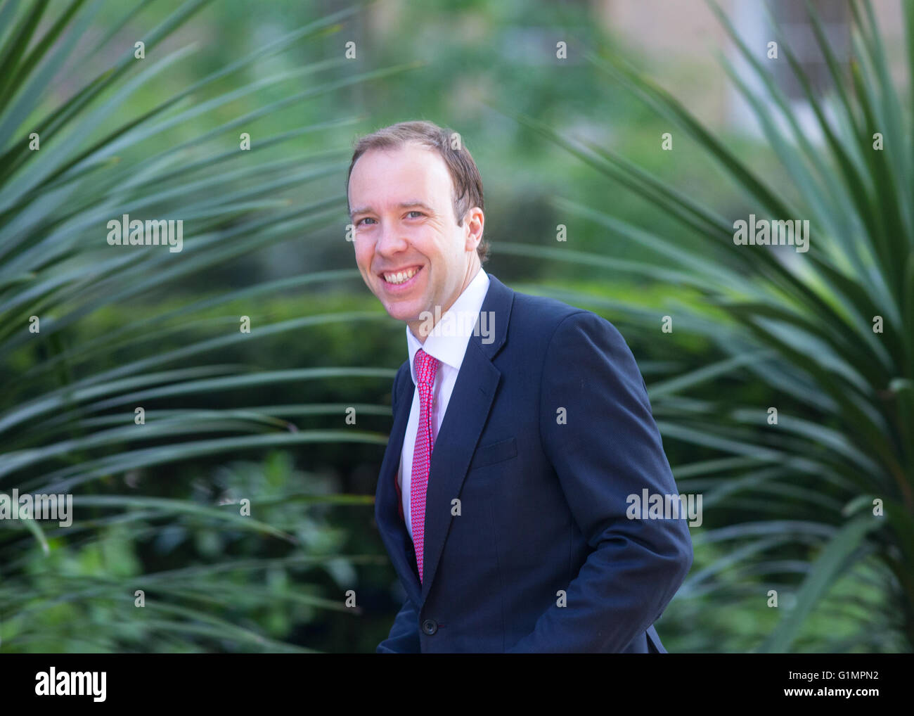 Matthew Hancock,il Ministro per l'ufficio di gabinetto e Pmo generale,arriva al numero 10 di Downing Street per una riunione del gabinetto Foto Stock