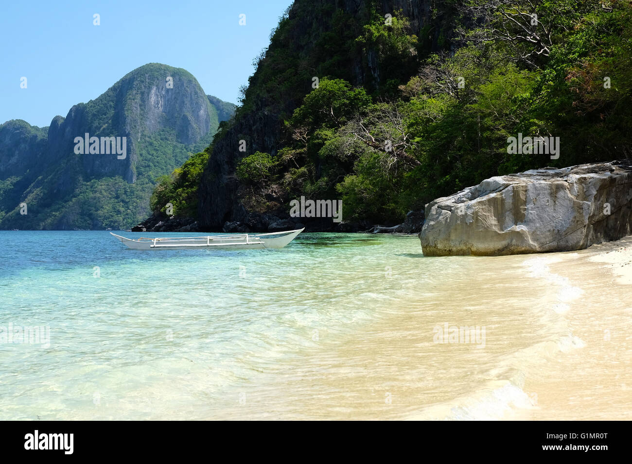 Le coste di El Nido. Foto Stock