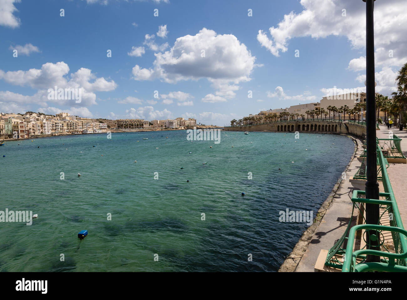 Marsaskala resort sull'isola di Malta nel mare mediterraneo Foto Stock