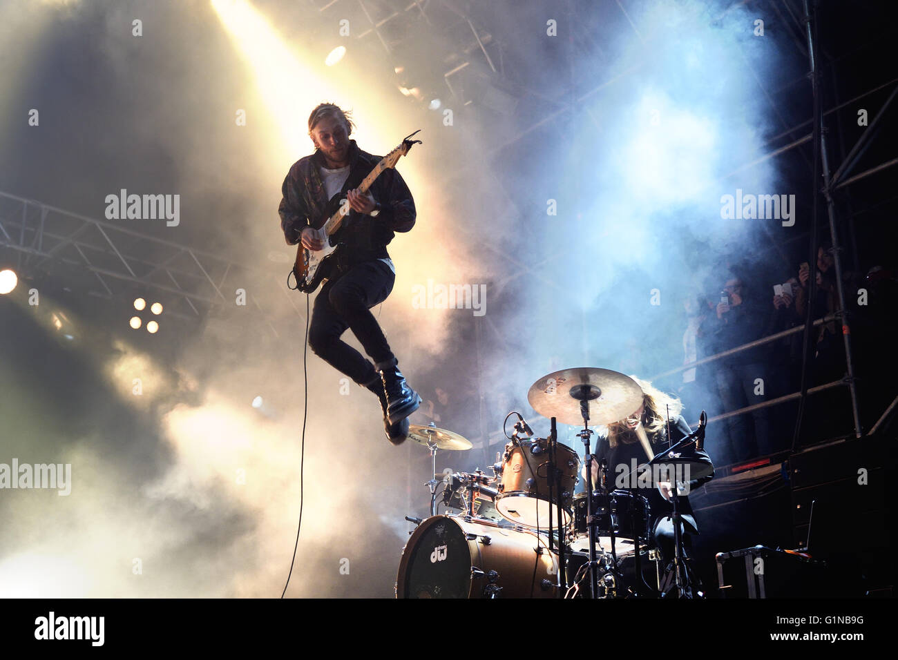 VALENCIA, Spagna - 4 aprile: il concetto reale (BAND) esegue per MBC Fest il 4 aprile 2015 a Valencia, in Spagna. Foto Stock