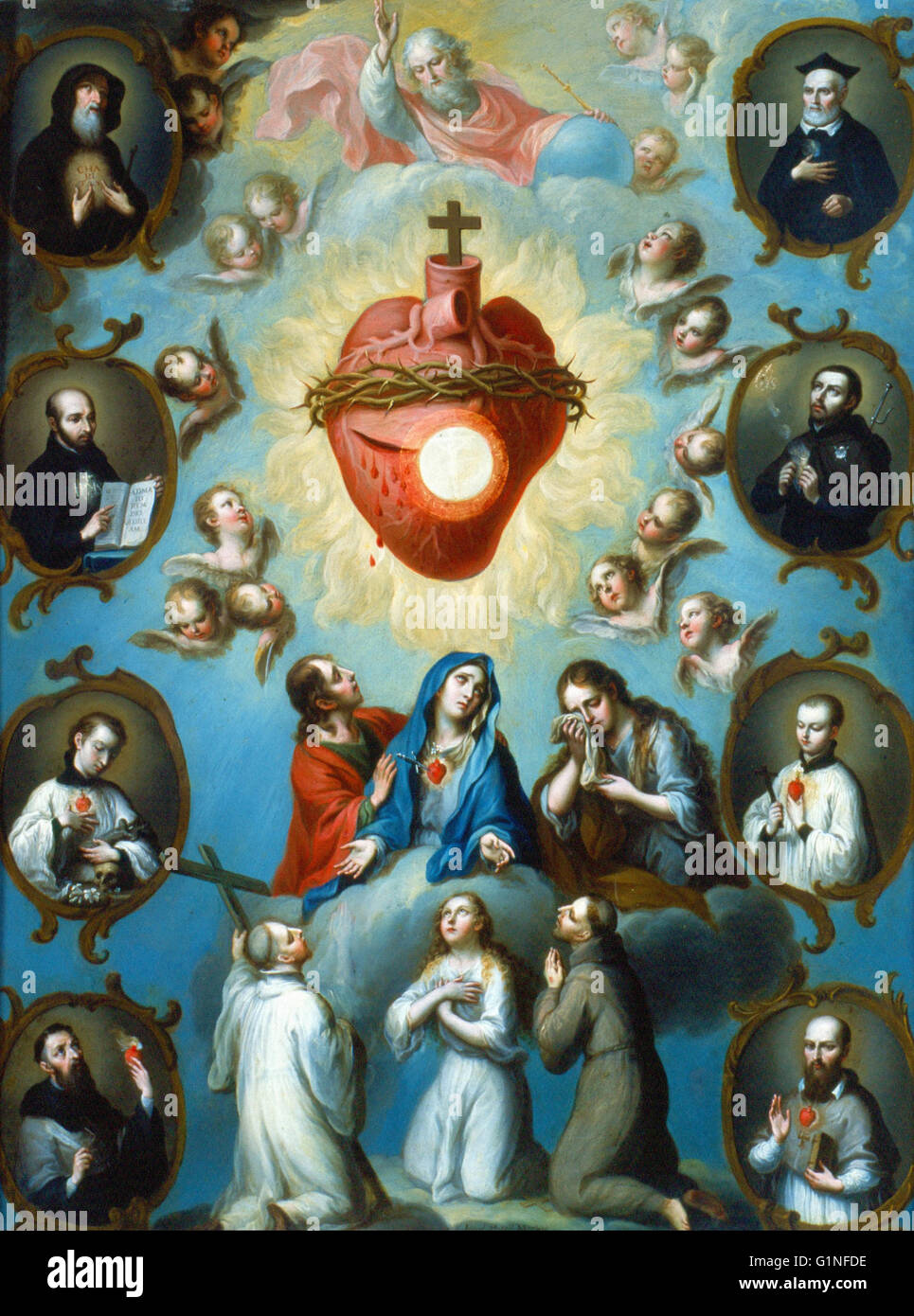 Juan Patricio Morlete Ruiz - Il Cuore di Gesù - Museo Nacional de Arte de Mexico Foto Stock