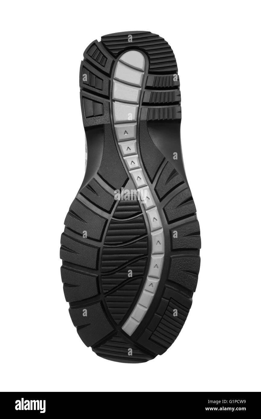 Bellissimi e moderni sneakers su sfondo bianco Foto Stock