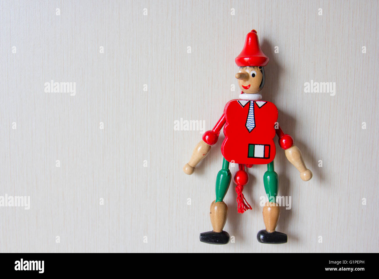 Pinocchio sulla parete Foto Stock