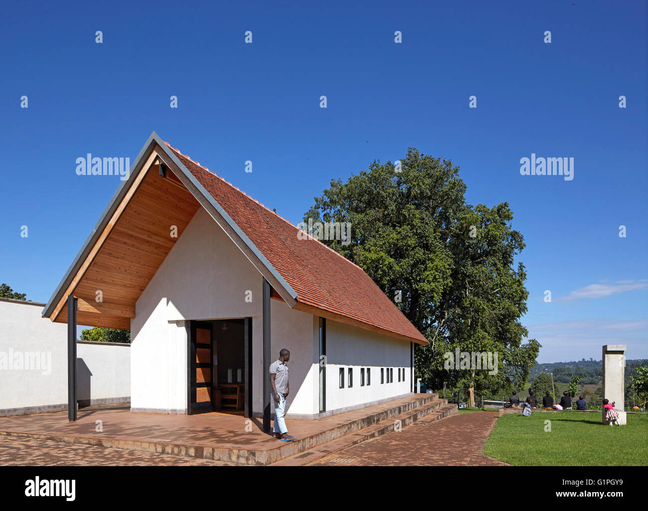 Cappella. La Cattedrale del Sacro Cuore della diocesi di Kericho, Kericho, Kenya. Architetto: John McAslan & Partners, 2016. Foto Stock