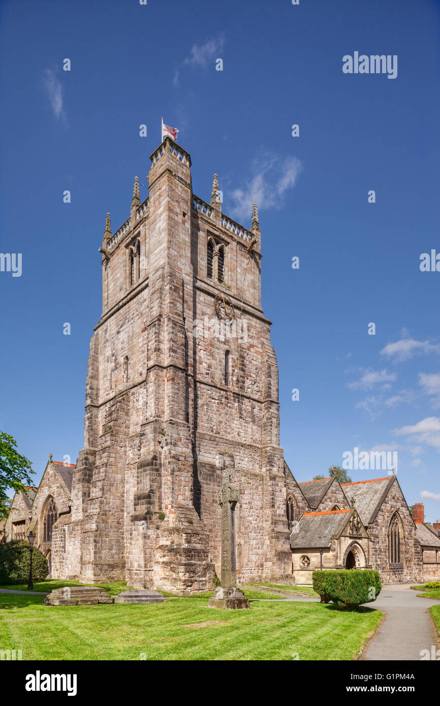 St Oswald chiesa Parrocchiale, Oswestry, Shropshire, Inghilterra. Foto Stock