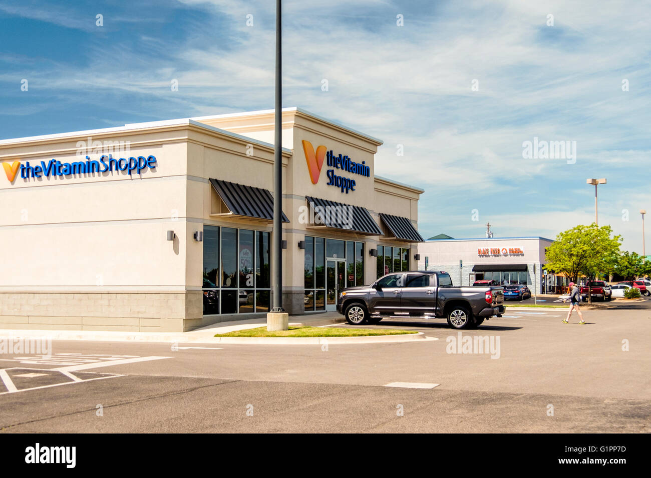L'esterno della vitamina Shoppe nella città di Oklahoma, Oklahoma, Stati Uniti d'America. Foto Stock