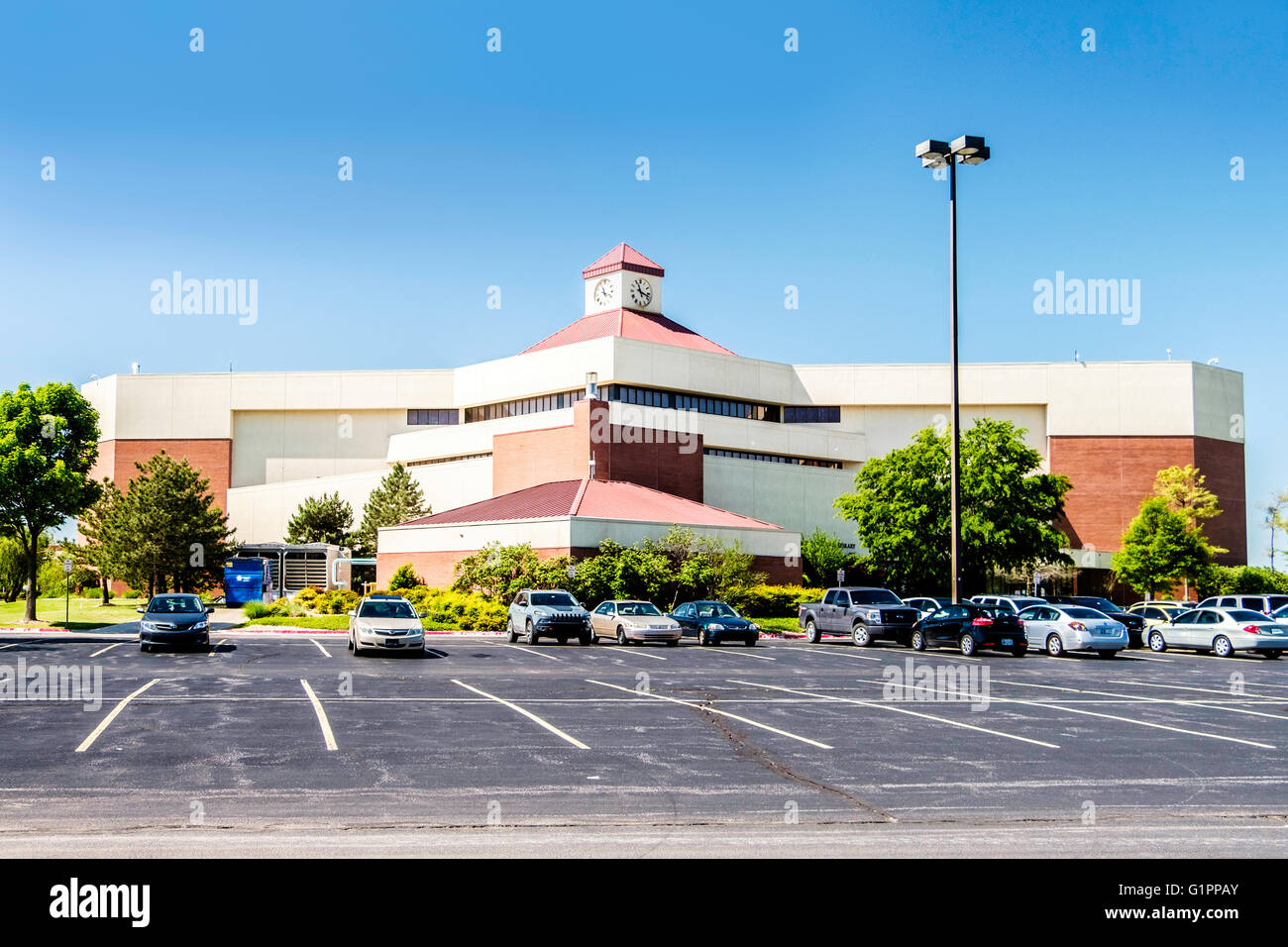 L'esterno e del campus di Oklahoma City Community College, OCCC, nella città di Oklahoma, Oklahoma, Stati Uniti d'America. Foto Stock