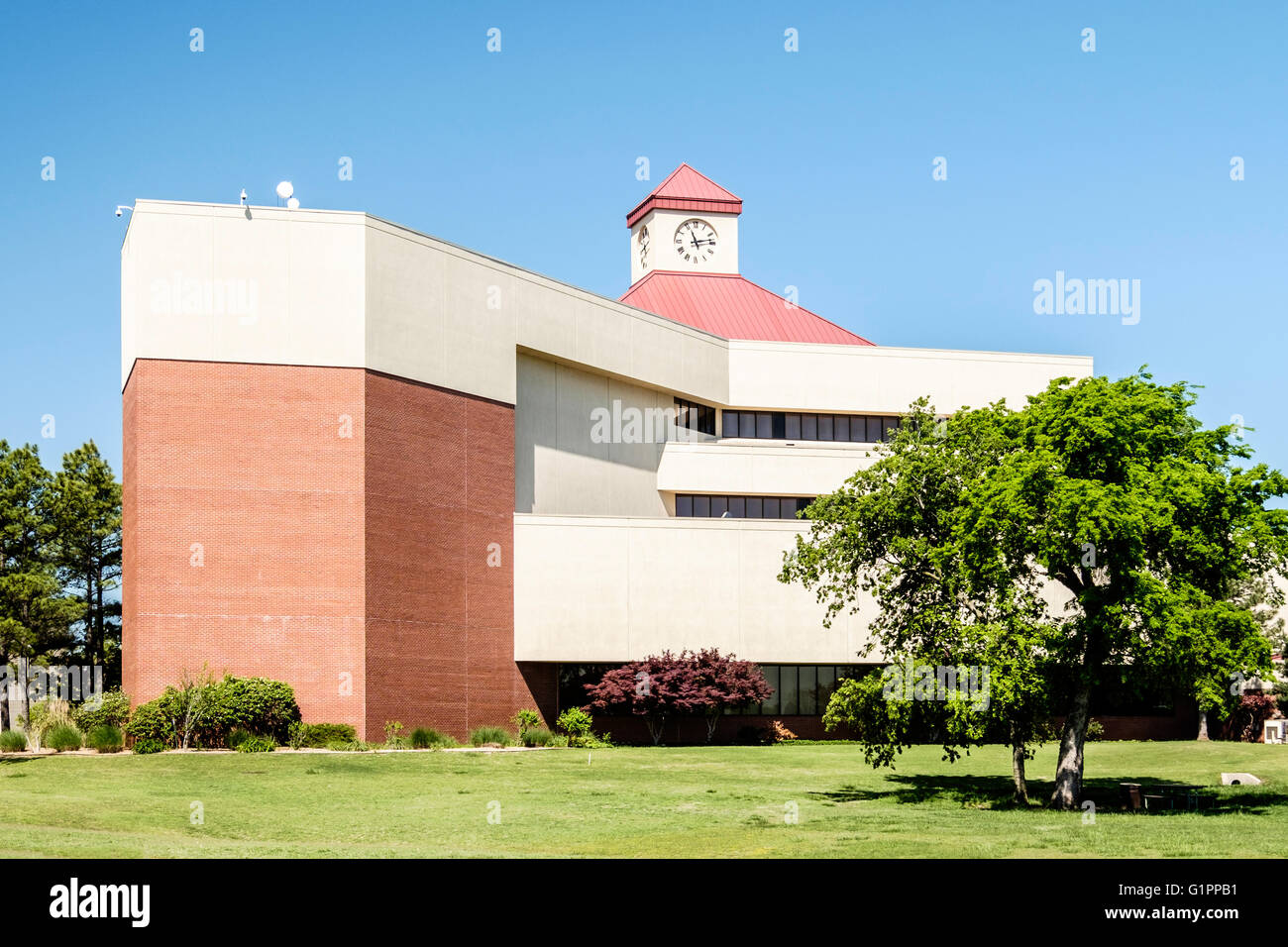 L'esterno e del campus di Oklahoma City Community College, OCCC, nella città di Oklahoma, Oklahoma, Stati Uniti d'America. Foto Stock