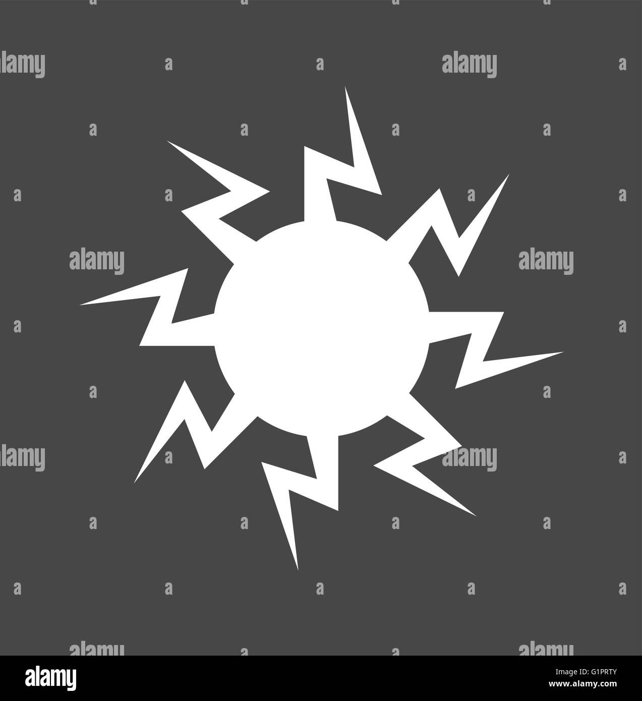 Simbolo del vettore di Sun Illustrazione Vettoriale