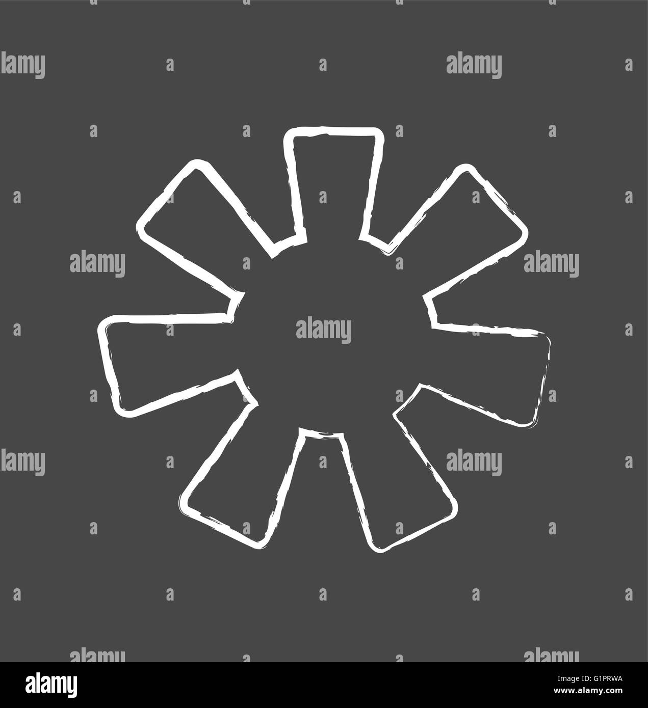 Simbolo del vettore di Sun Illustrazione Vettoriale