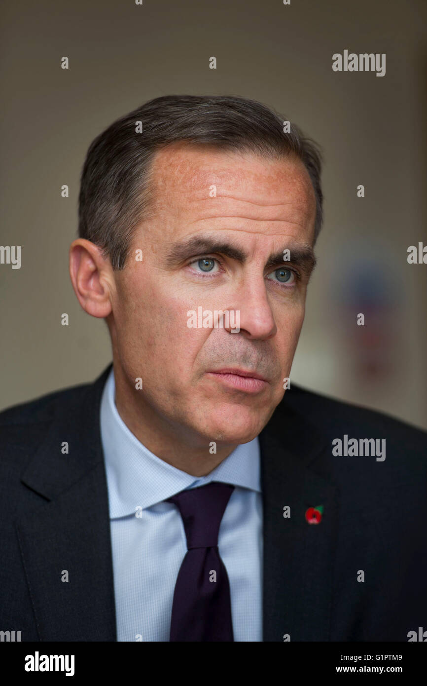 Mark Carney Governatore della Banca d'Inghilterra. Foto Stock