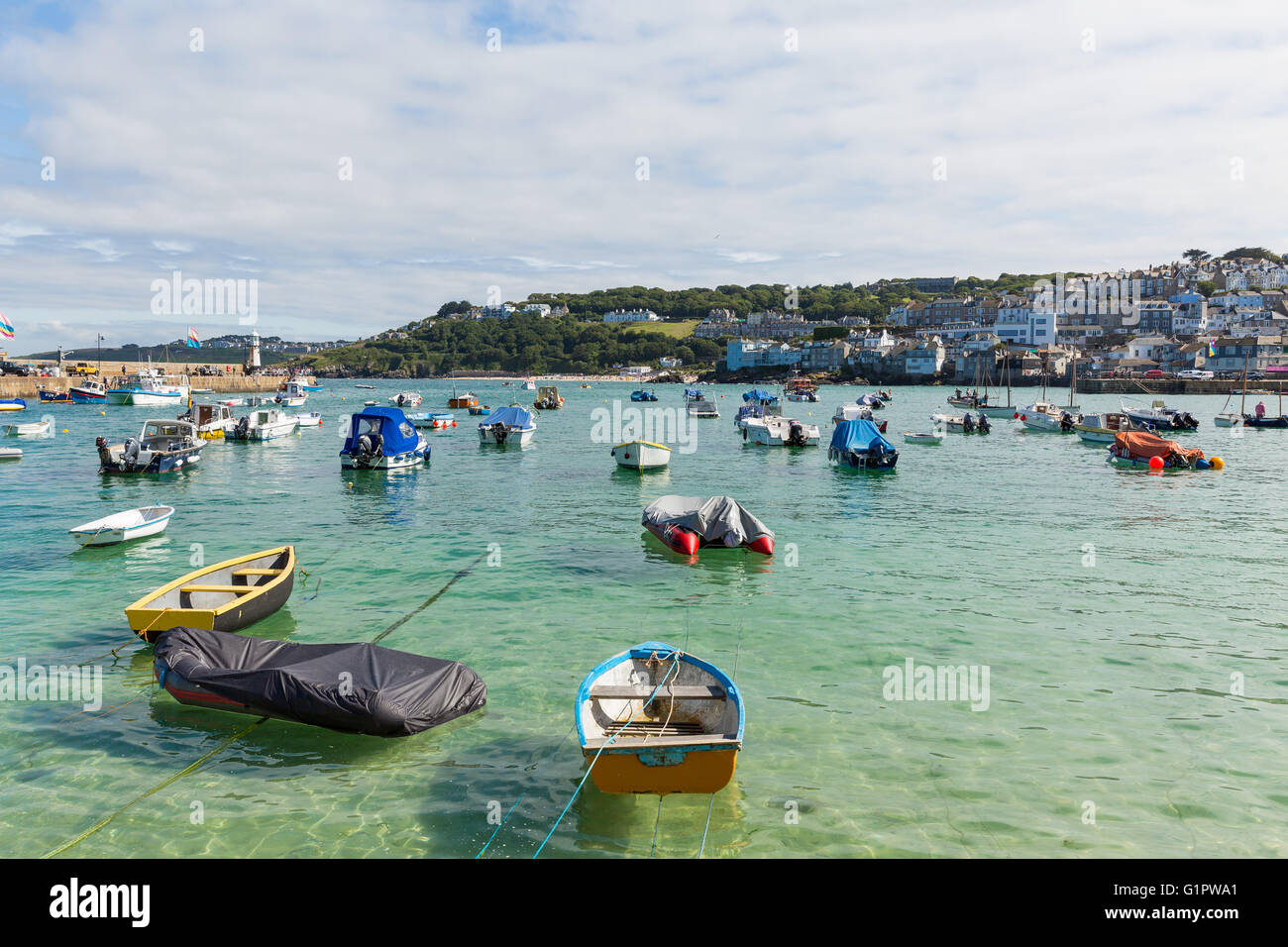 Saint Ives' bay, Cornwall, Regno Unito Foto Stock