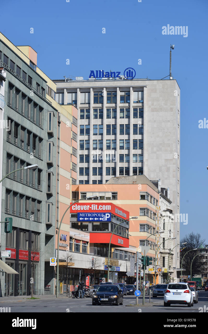 Allianz-Buerohaus, Joachimstaler Strasse, Charlottenburg di Berlino, Deutschland Foto Stock