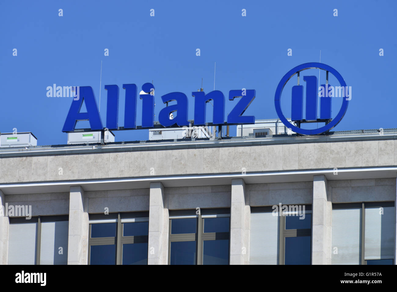 Allianz-Buerohaus, Joachimstaler Strasse, Charlottenburg di Berlino, Deutschland Foto Stock