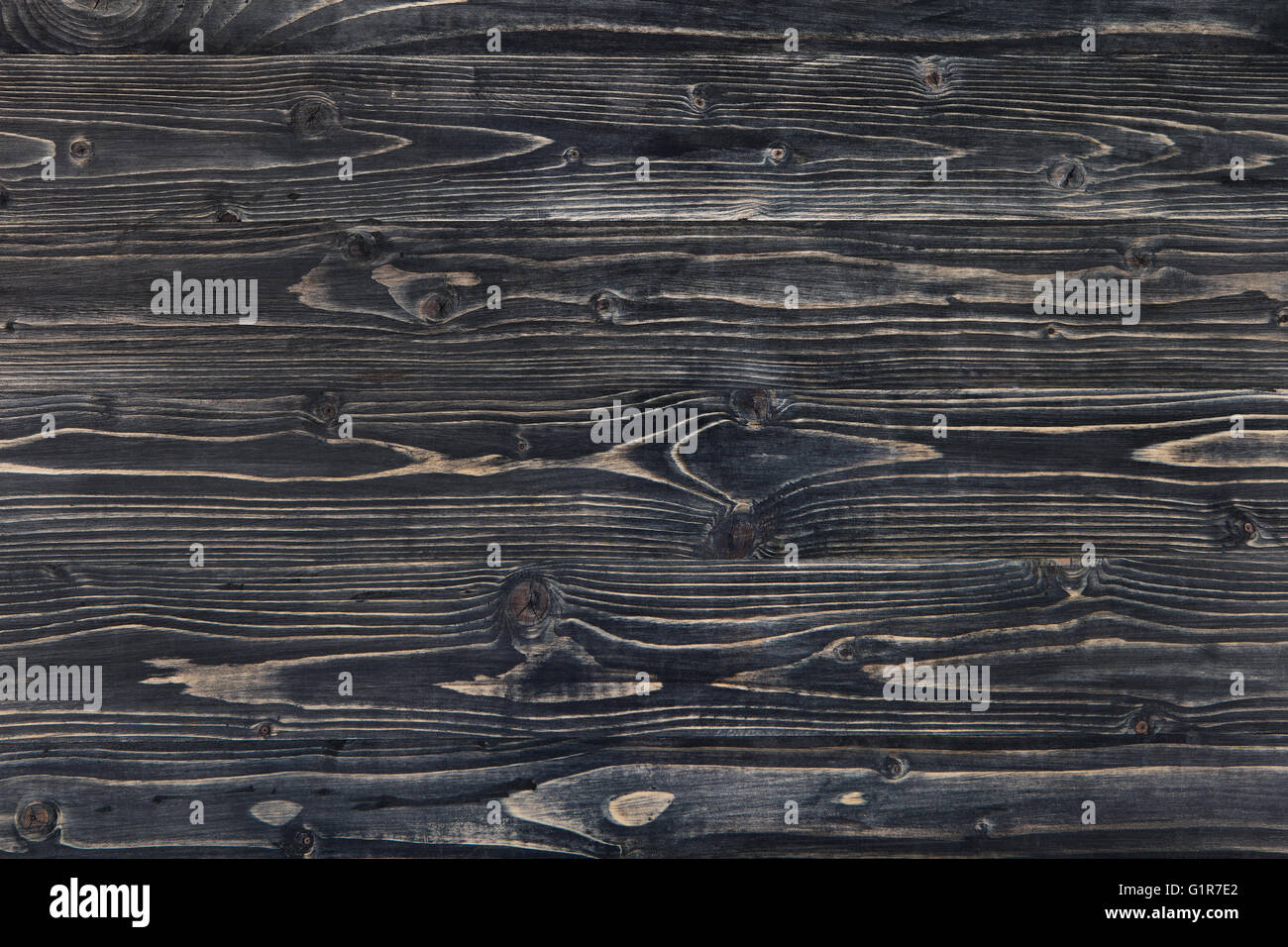 Grigio scuro dello sfondo in legno con alta risoluzione. Vista dall'alto uno spazio di copia. Foto Stock