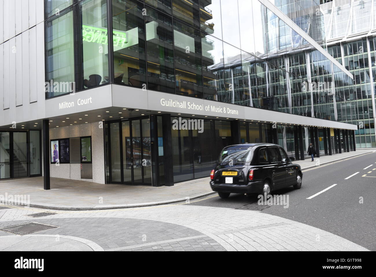 Milton Corte estensione della Guildhall School of Music and Drama, Barbican, Londra, Regno Unito. La Guildhall School of MUSIC & DRAMA è su Foto Stock