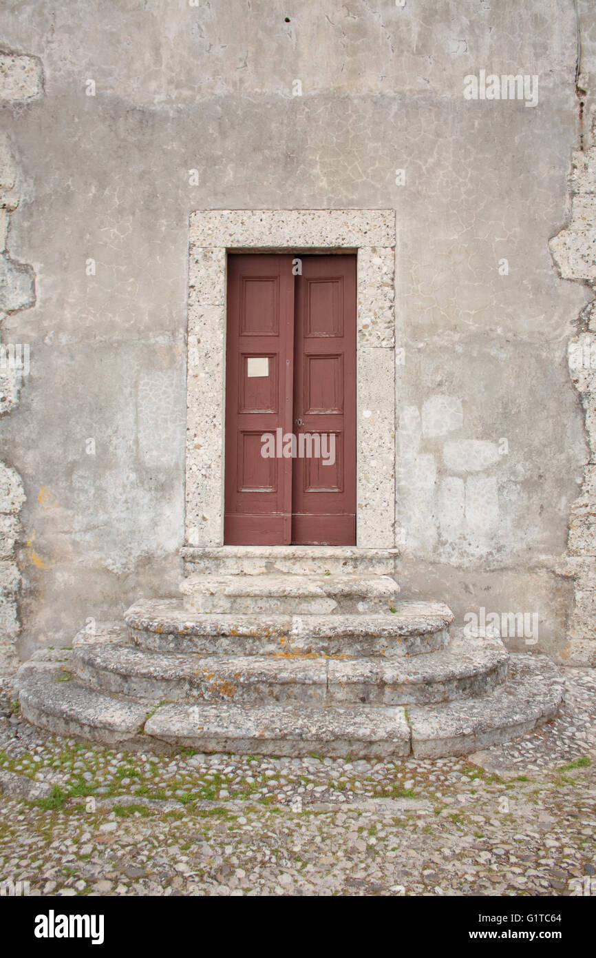 Arpino, Italia - Chiesa della porta Foto Stock