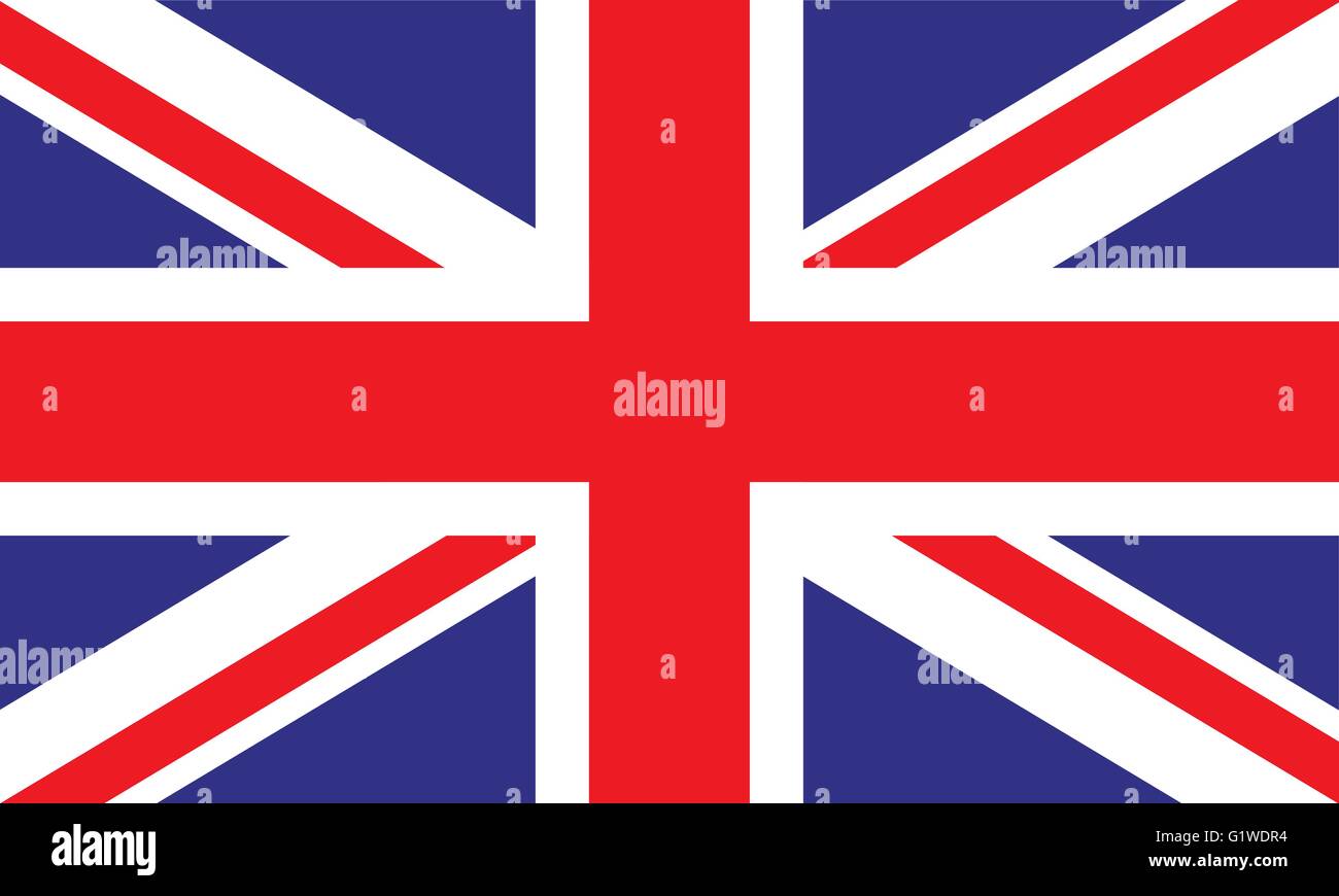 Union Jack Flag per la Gran Bretagna Illustrazione Vettoriale
