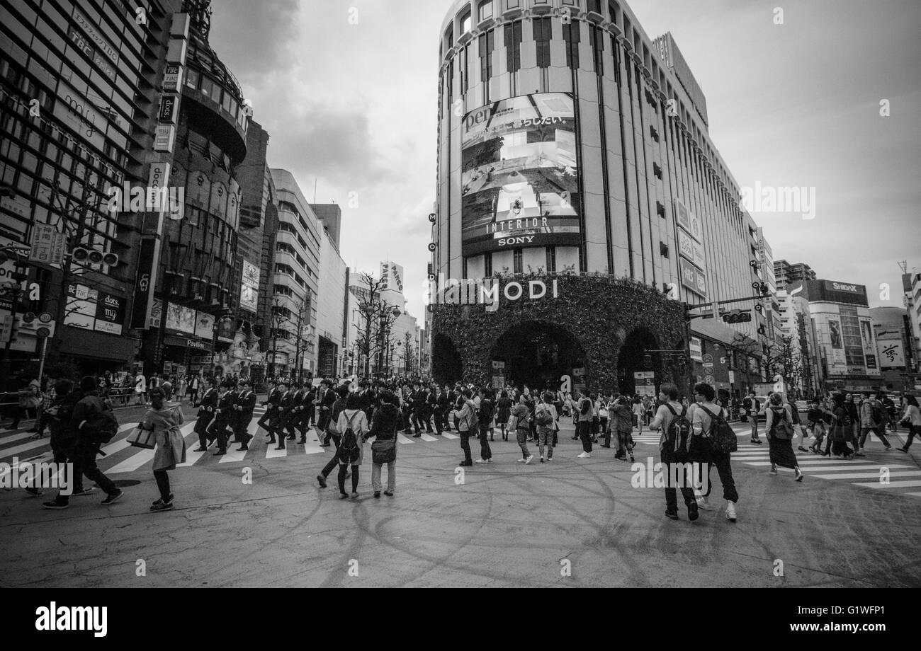 Shibuya di Tokyo Foto Stock