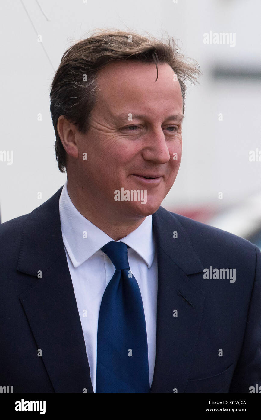 David Cameron il Primo Ministro del Regno Unito e il Partito Conservatore leader. Foto Stock