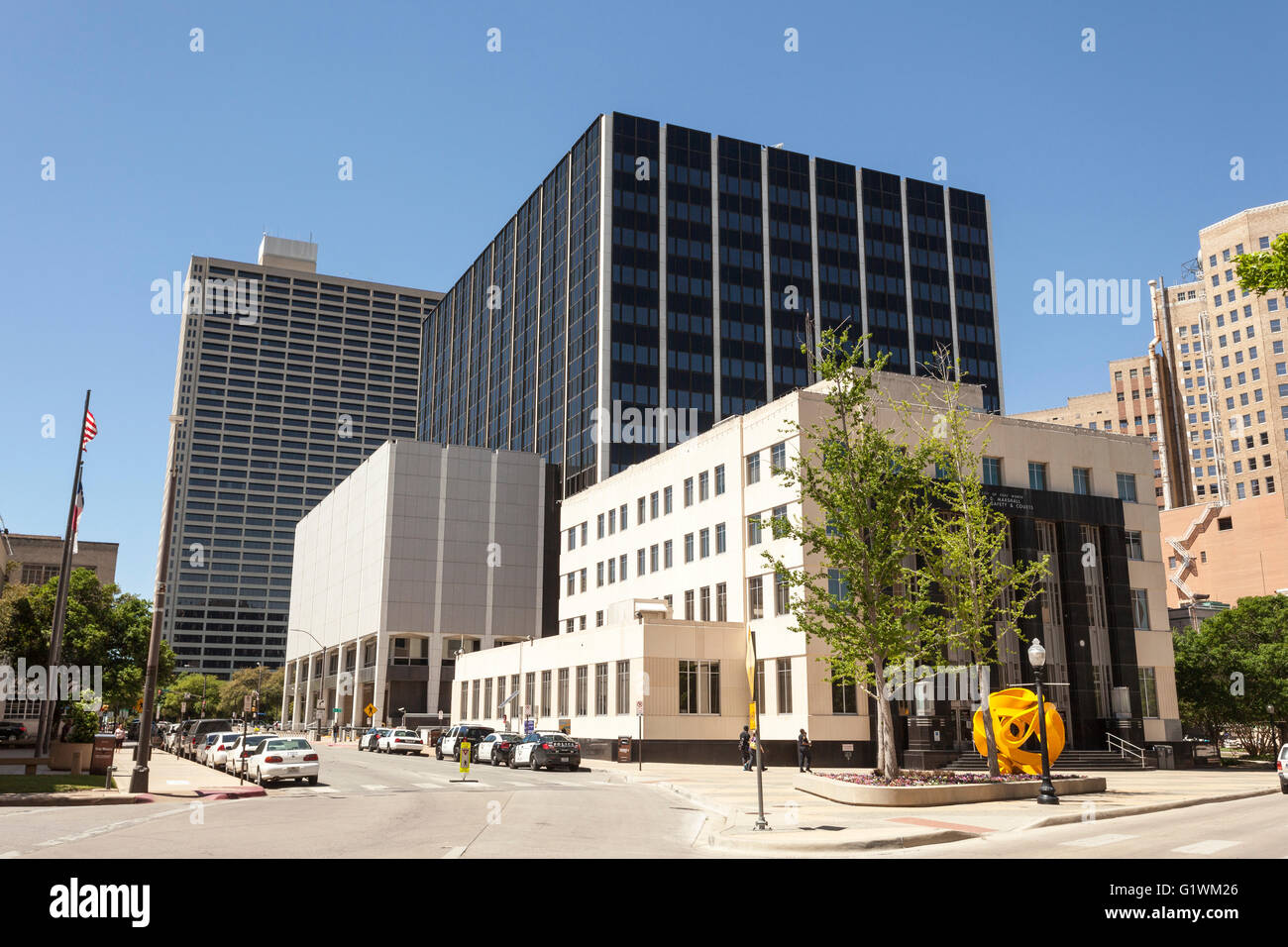 Sicurezza pubblica e tribunali edificio nella città di Fort Worth. Texas, Stati Uniti d'America Foto Stock