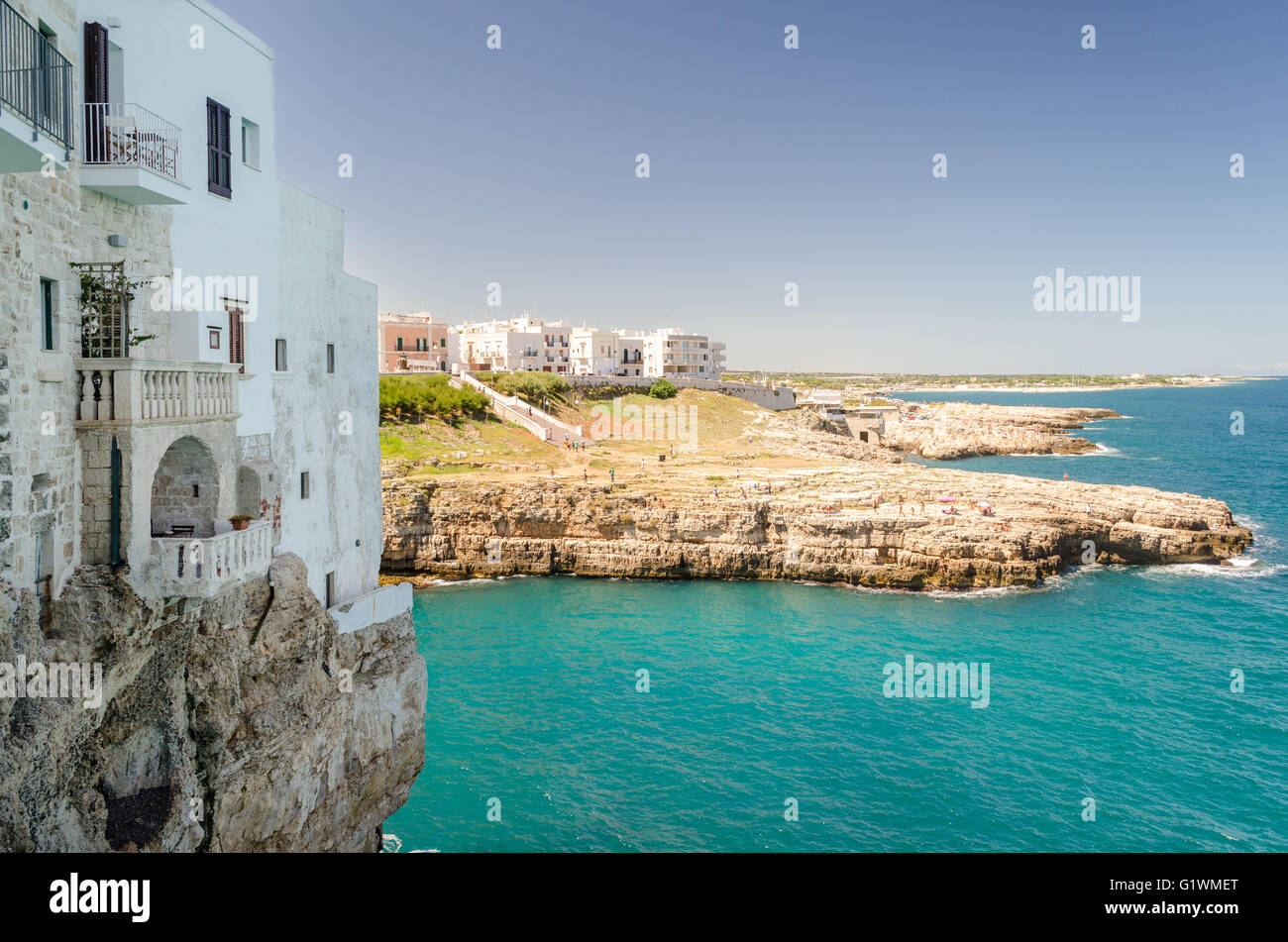 La Puglia, Polignano a Mare Foto Stock