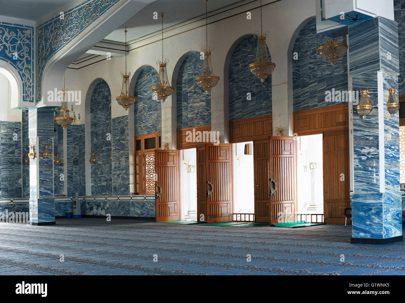 La sala di ingresso e di una moschea, Sharm el Sheikh, Egitto Foto Stock