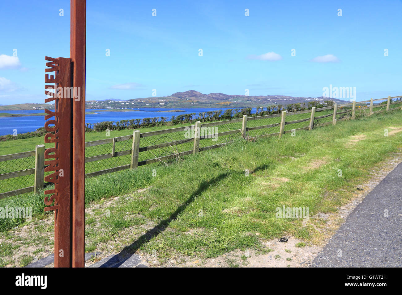 Isola vista Roy, Fanad, Donegal, Irlanda Foto Stock