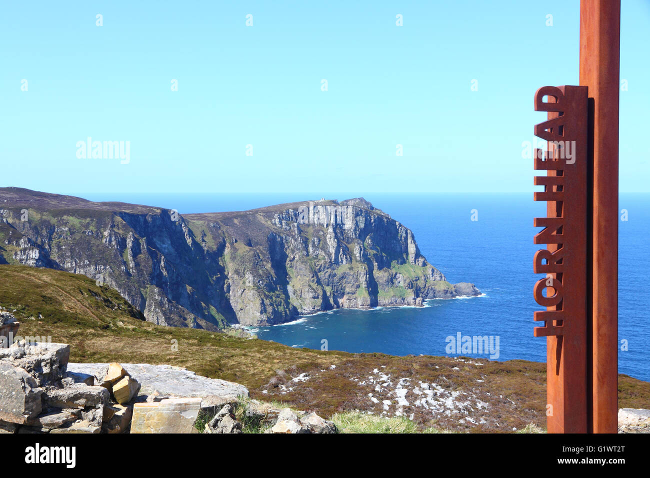 Testa di corno, north Donegal, Irlanda Foto Stock