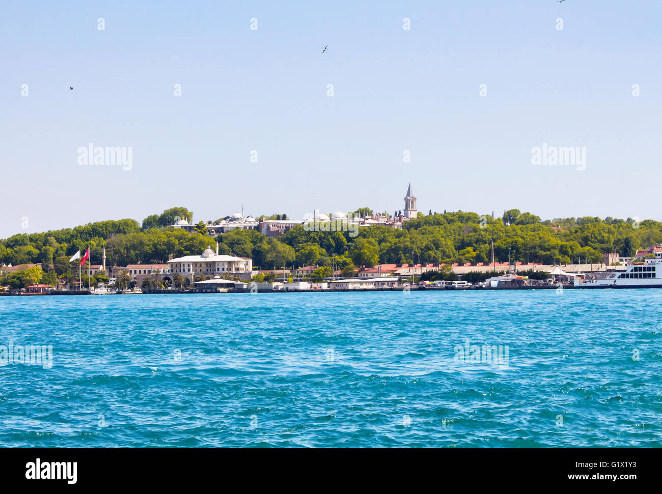 Vista del Palazzo Topkapi a Istanbul Foto Stock