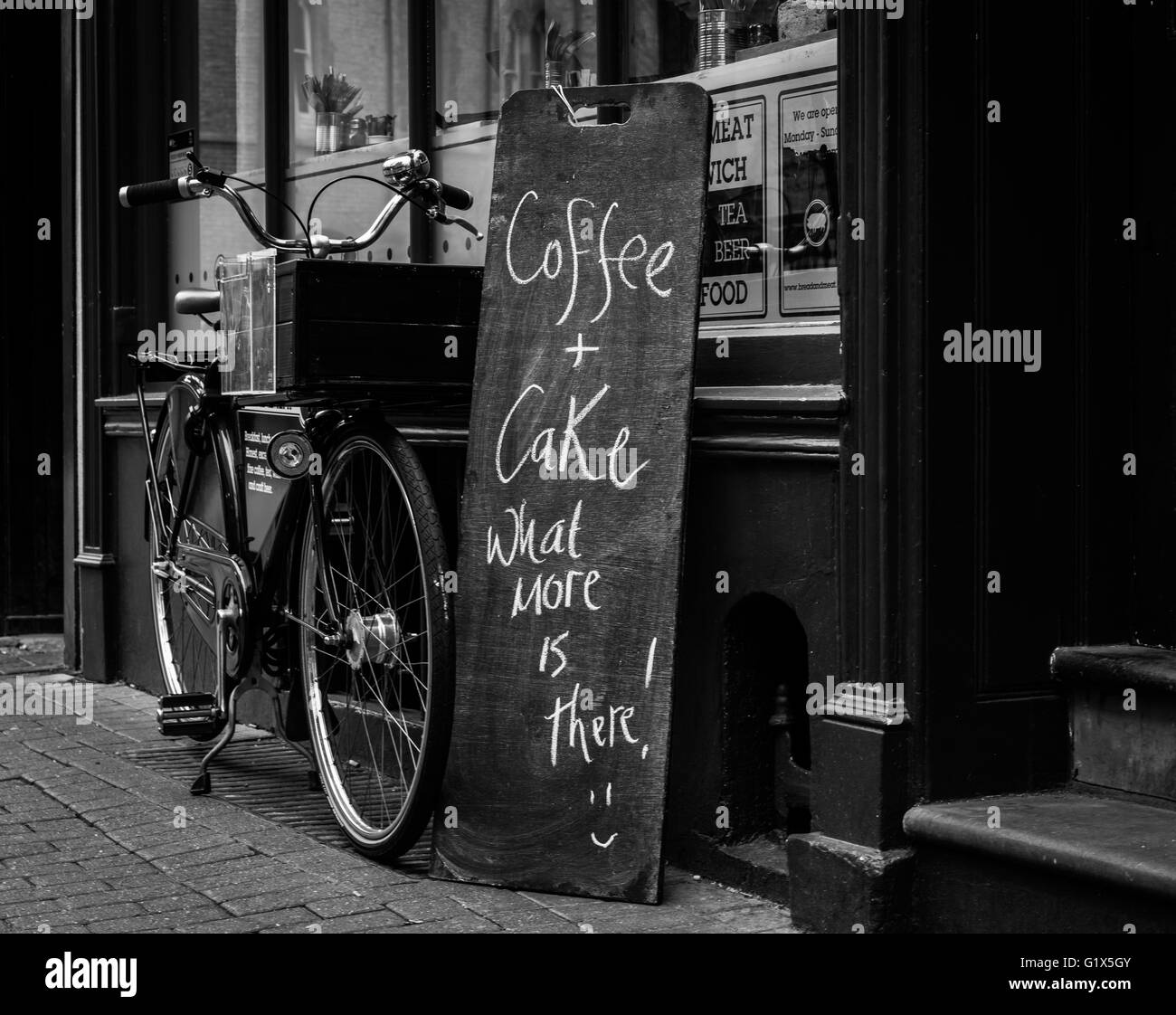 Coffee shop bike Foto Stock