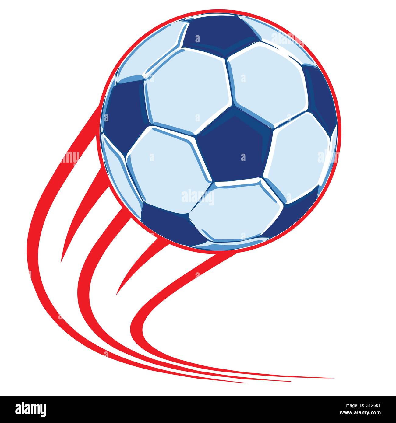 Pallone da calcio poster Illustrazione Vettoriale