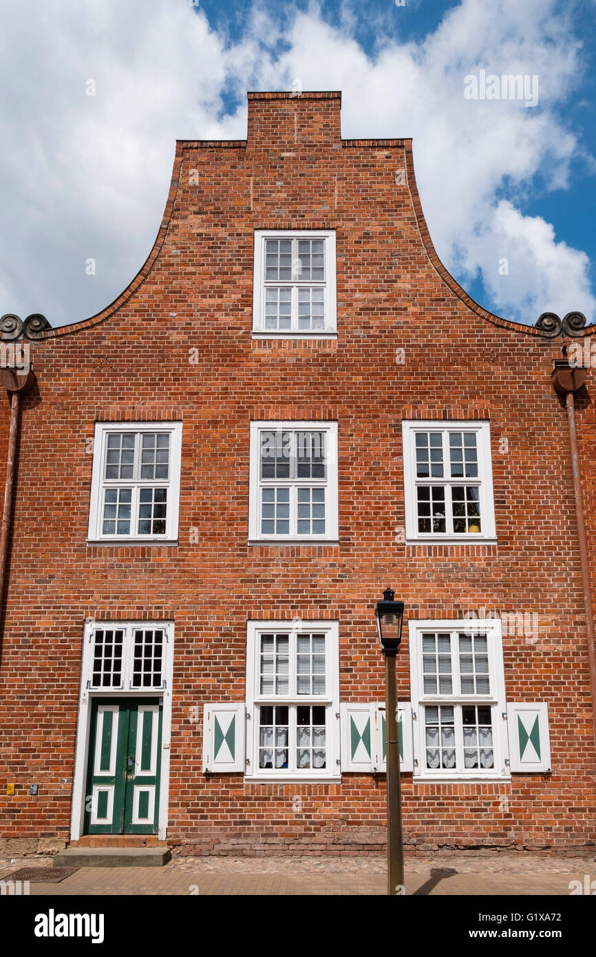 Tradizionale stile olandese casa nel quartiere olandese a Potsdam Brandenburg Germania Foto Stock