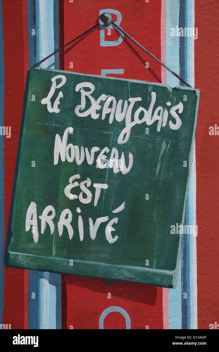 Beaujolais Nouveau Foto Stock