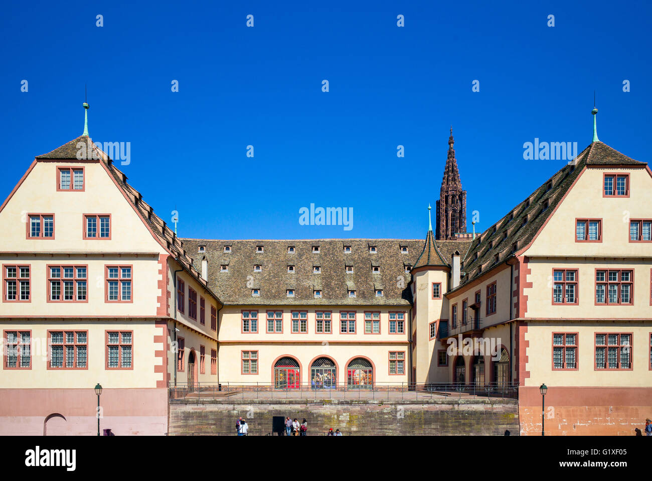 'La Grande Boucherie' edificio del XVI secolo, il museo storico di Strasburgo, Alsazia, Francia, Europa Foto Stock