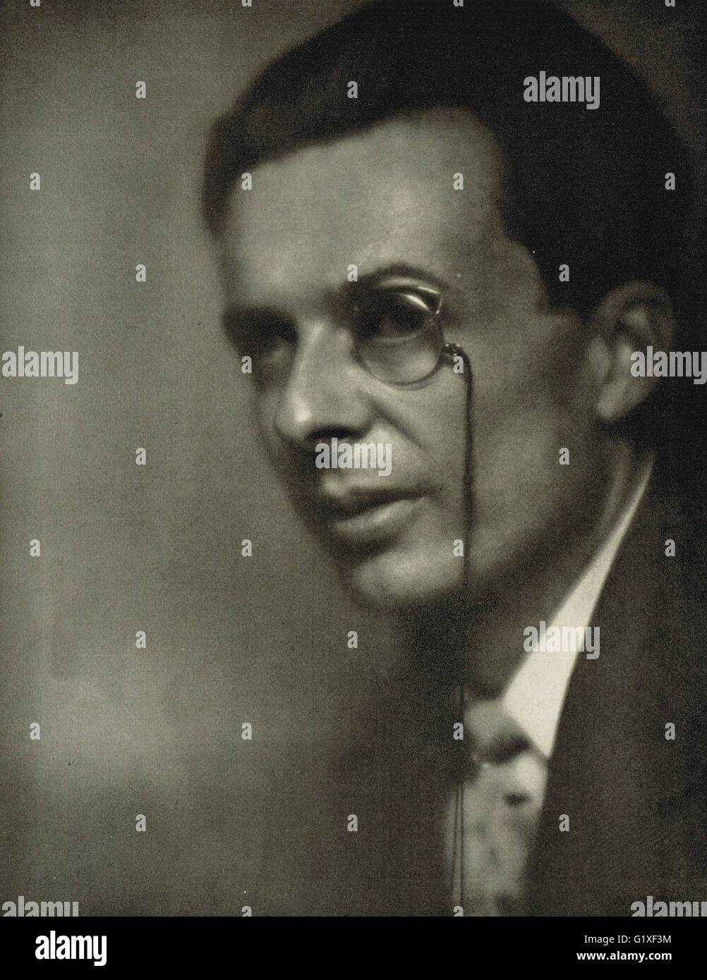 Aldous Huxley 1926 da Pirie MacDonald Foto Stock