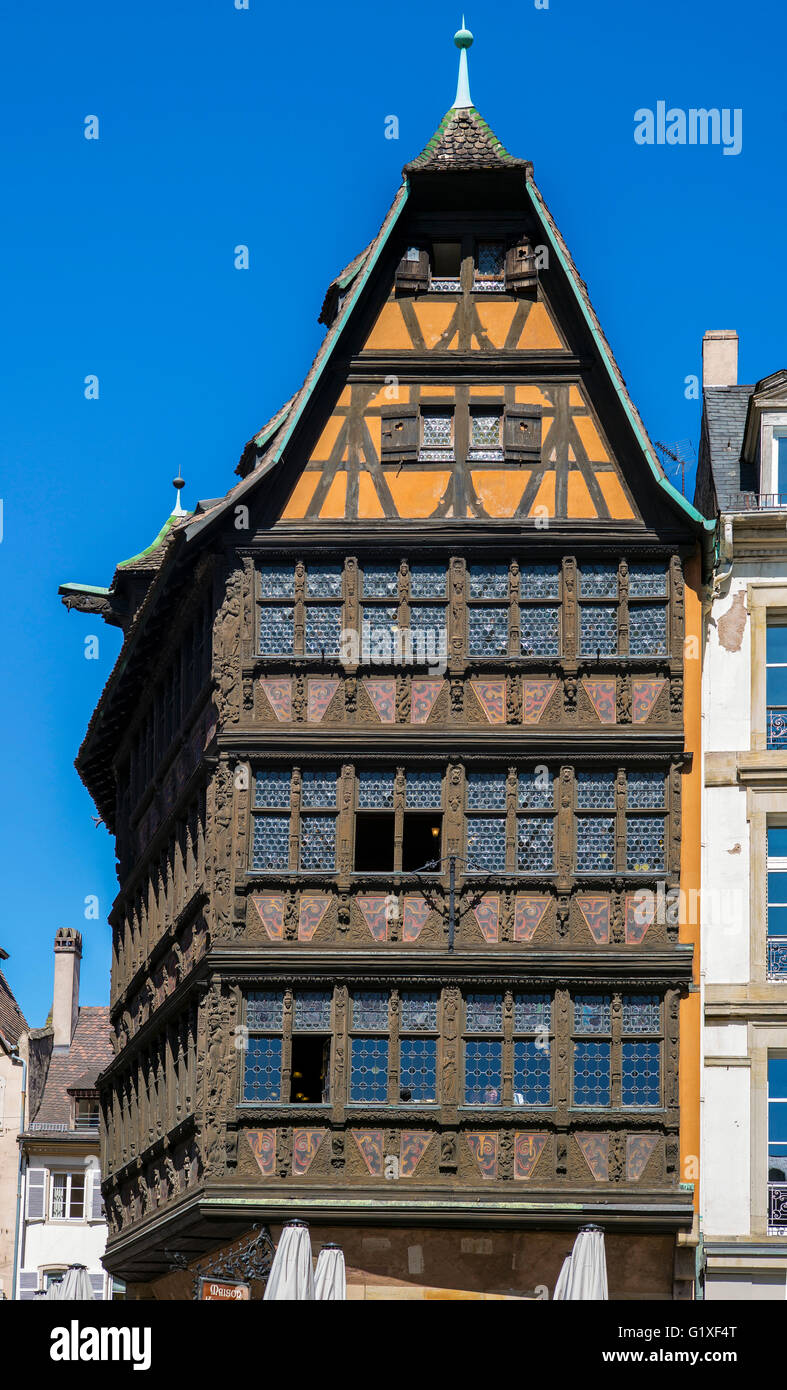 Maison Kammerzell casa medioevale del XVI secolo, Strasburgo, Alsazia, Francia Foto Stock