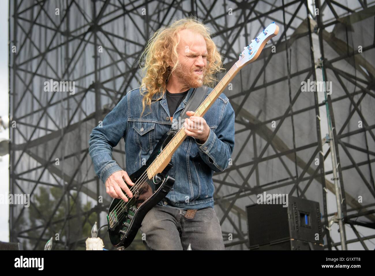 Toronto, Ontario, Canada. 19 Maggio, 2016. American heavy metal band 'corrosione di conformità " eseguita a Echo Beach a Toronto. I membri della band: REED MULLIN, pepe KEENAN, WOODY WEATHERMAN, Mike Dean © Igor Vidyashev/ZUMA filo/Alamy Live News Foto Stock