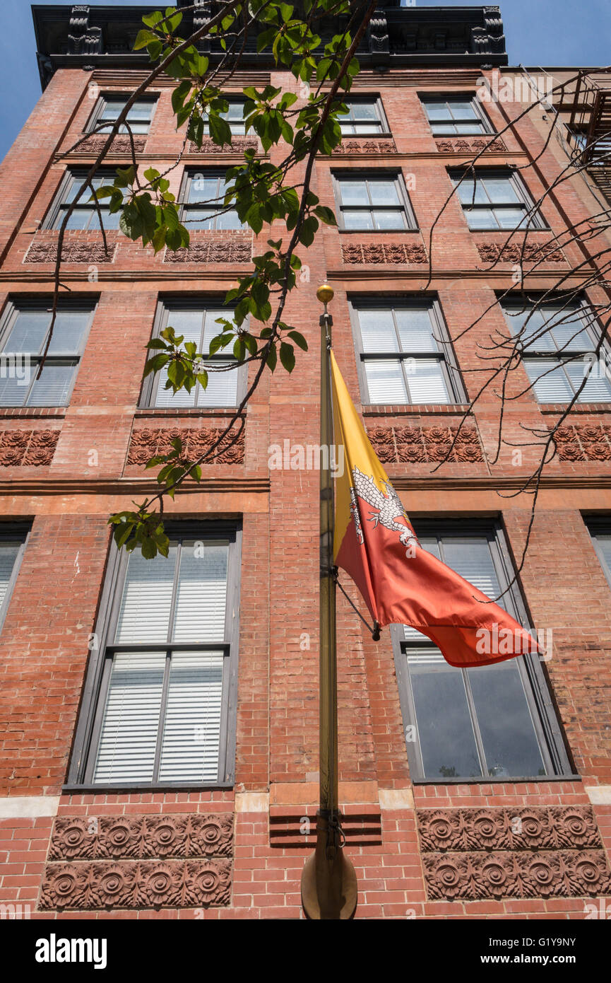 Missione permanente del Regno del Bhutan presso le Nazioni Unite a New York Foto Stock